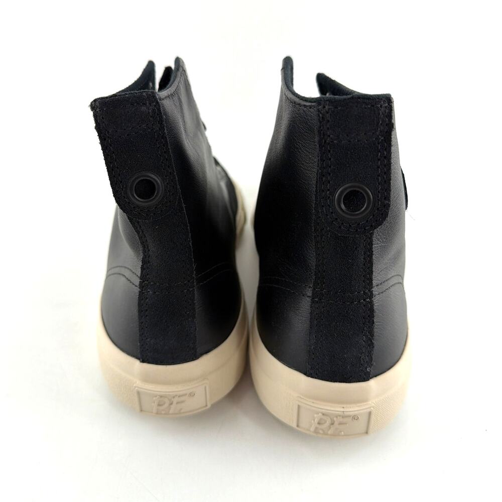 P.F. Flyers Black Sea Salt All-American High-Top Luxe Sneakers Size M 11 W 12.5 - Picture 8 of 12